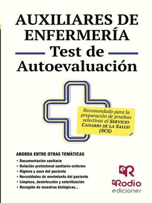 cover image of Auxiliares de Enfermería. Test de Autoevaluación. Servicio Canario de Salud